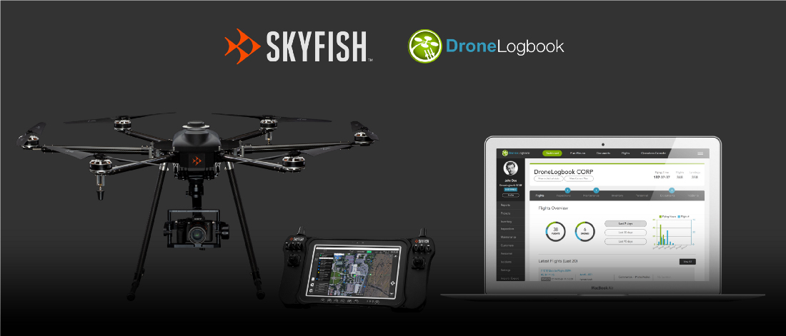 American drone maker Skyfish and DroneLogbook partner to simplify and automate drone data logging for commercial and government sectors